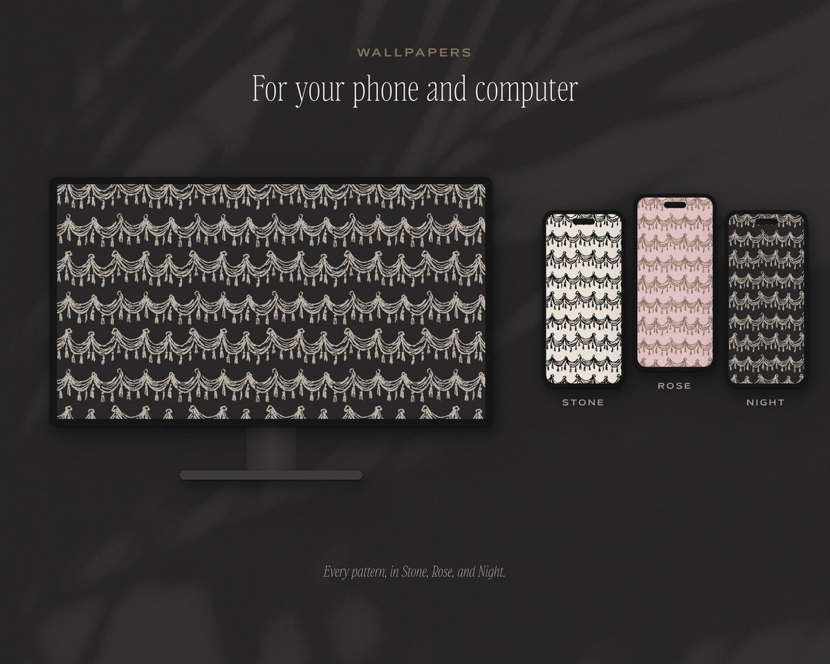 Theater & Art Deco Seamless Pattern Bundle, wallpapers