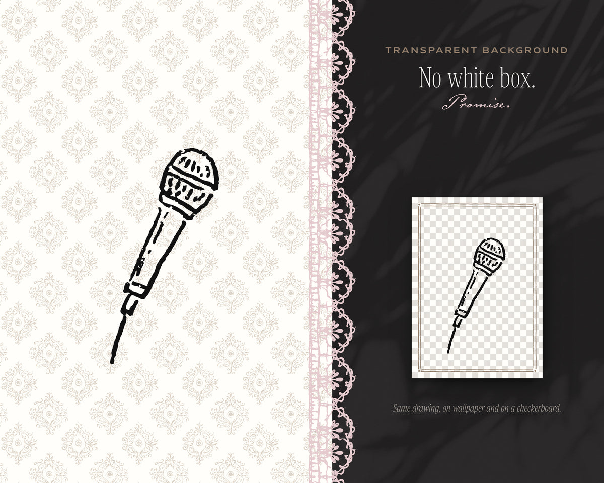Elegant Wedding Doodle Pack, no white box