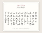 Elegant Wedding Doodle Pack, everything in the set