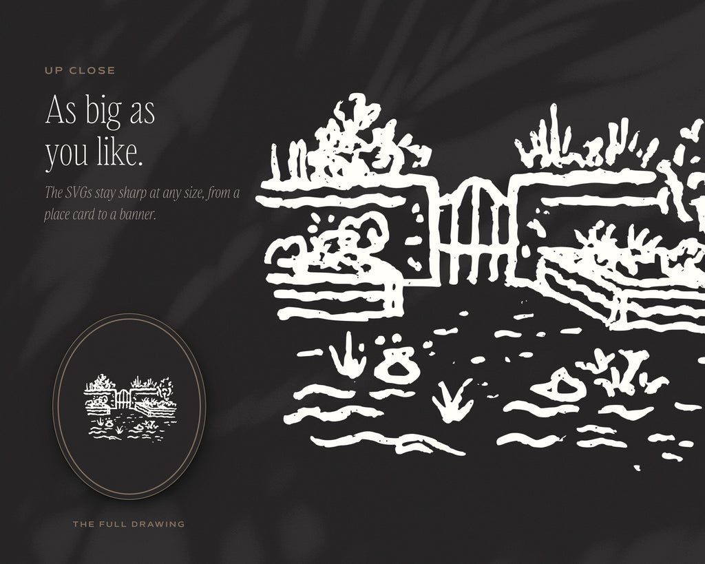 English Garden Doodle Pack, up close
