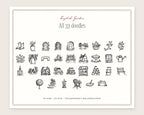English Garden Doodle Pack, everything in the set