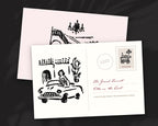 European 4-Pack Doodle Bundle, postcard