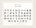 European Summer Doodle Pack, everything in the set