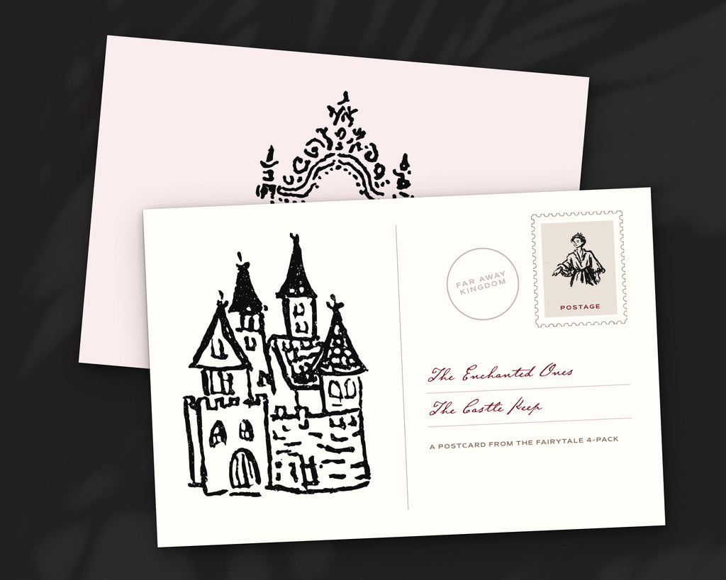 Fairytale 4-Pack Doodle Bundle, postcard