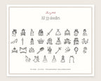 Fairytale Doodle Pack, everything in the set