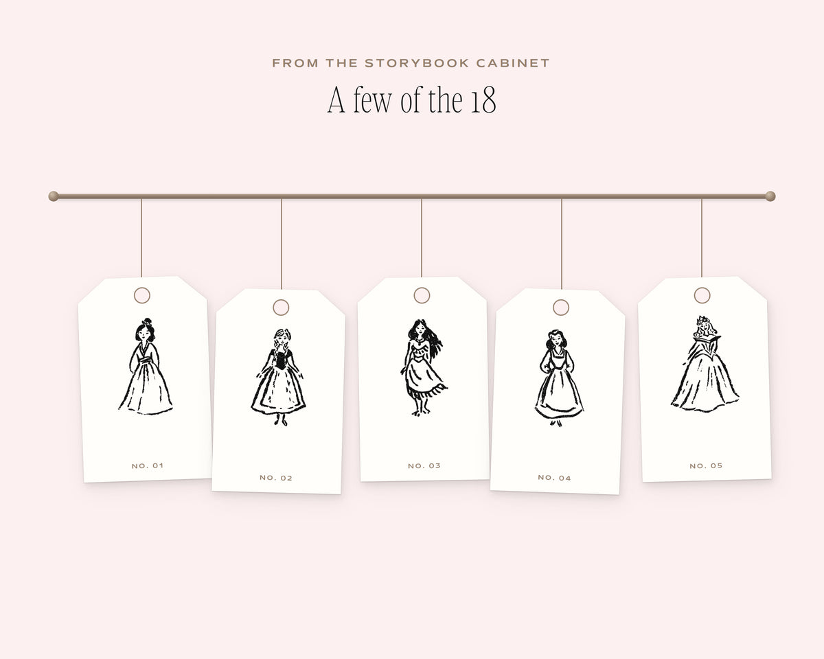 Fairytale Princesses Doodle Pack, on the rail