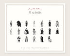 Fairytale Villains Doodle Pack, everything in the set