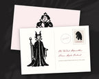 Fairytale Villains Doodle Pack, postcard
