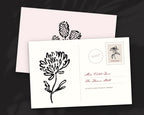 Flowers Doodle Pack, postcard