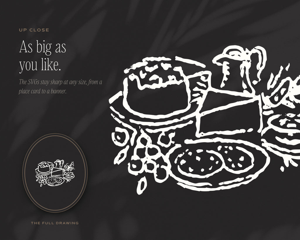 Food Doodle Pack, up close