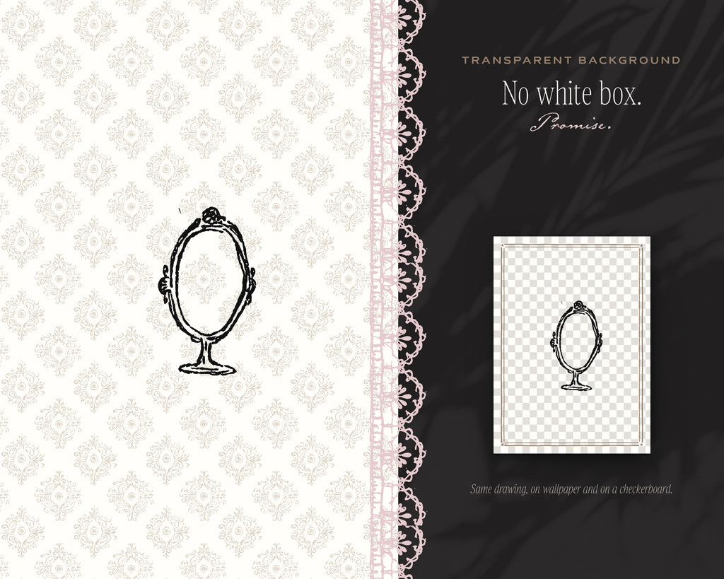 Frames & Mirrors Doodle Pack, no white box