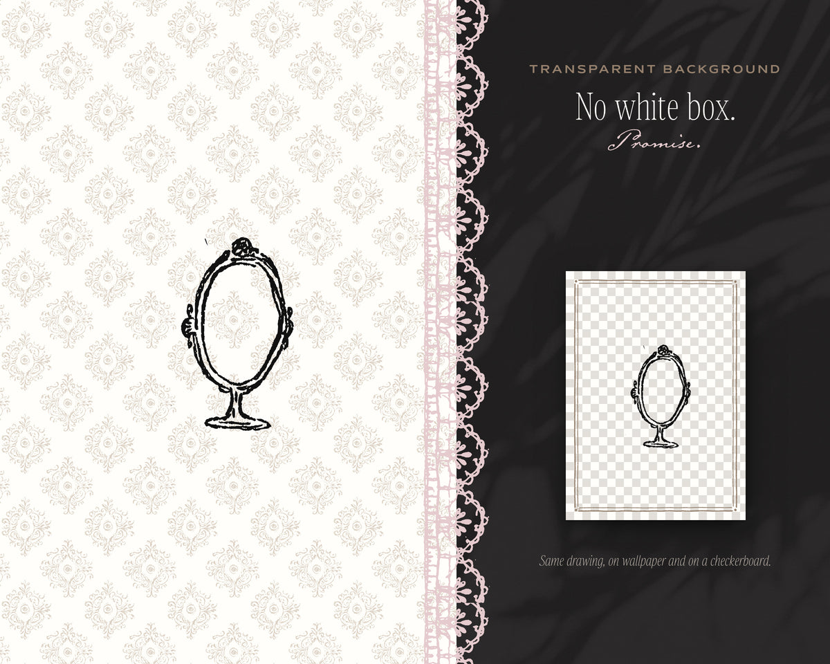 Frames & Mirrors Doodle Pack, no white box
