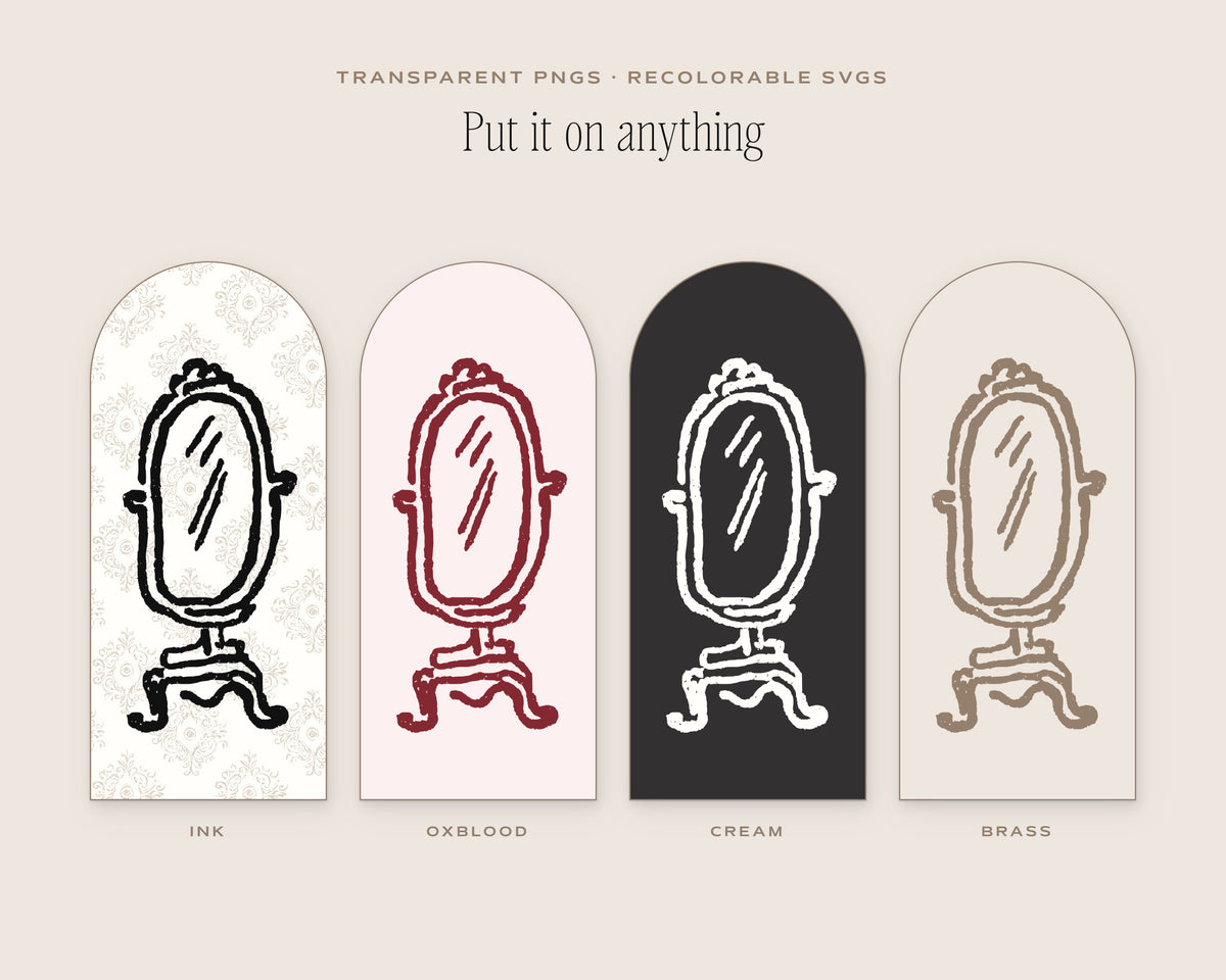 Frames & Mirrors Doodle Pack, put it on anything