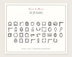 Frames & Mirrors Doodle Pack, everything in the set