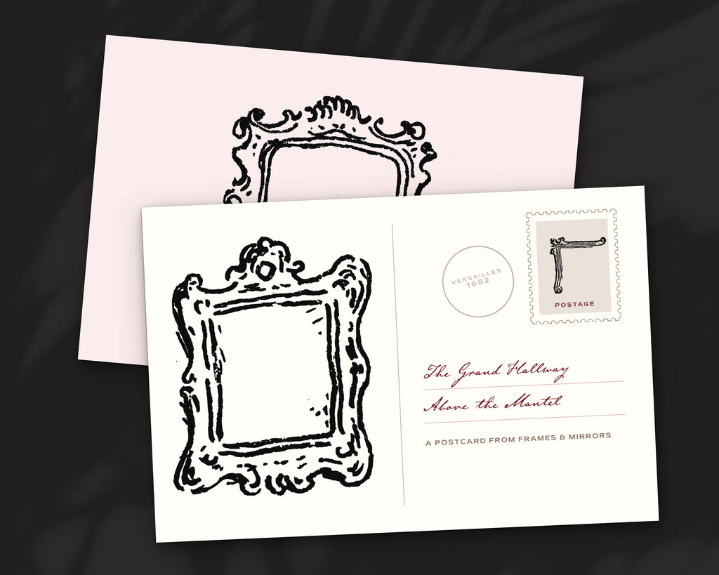 Frames & Mirrors Doodle Pack, postcard