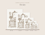 French Sideboard Art Print, five sizes
