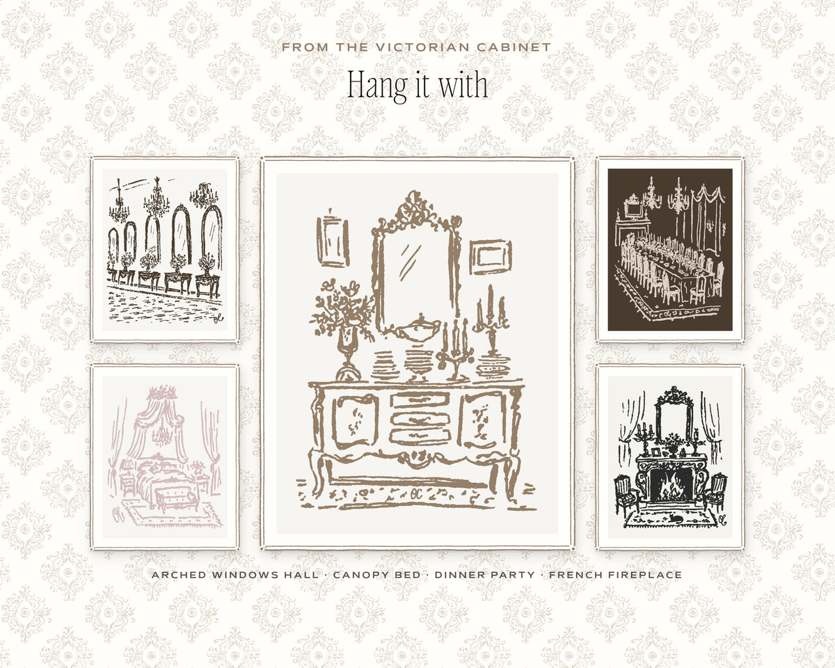 French Sideboard Art Print, hang it with
