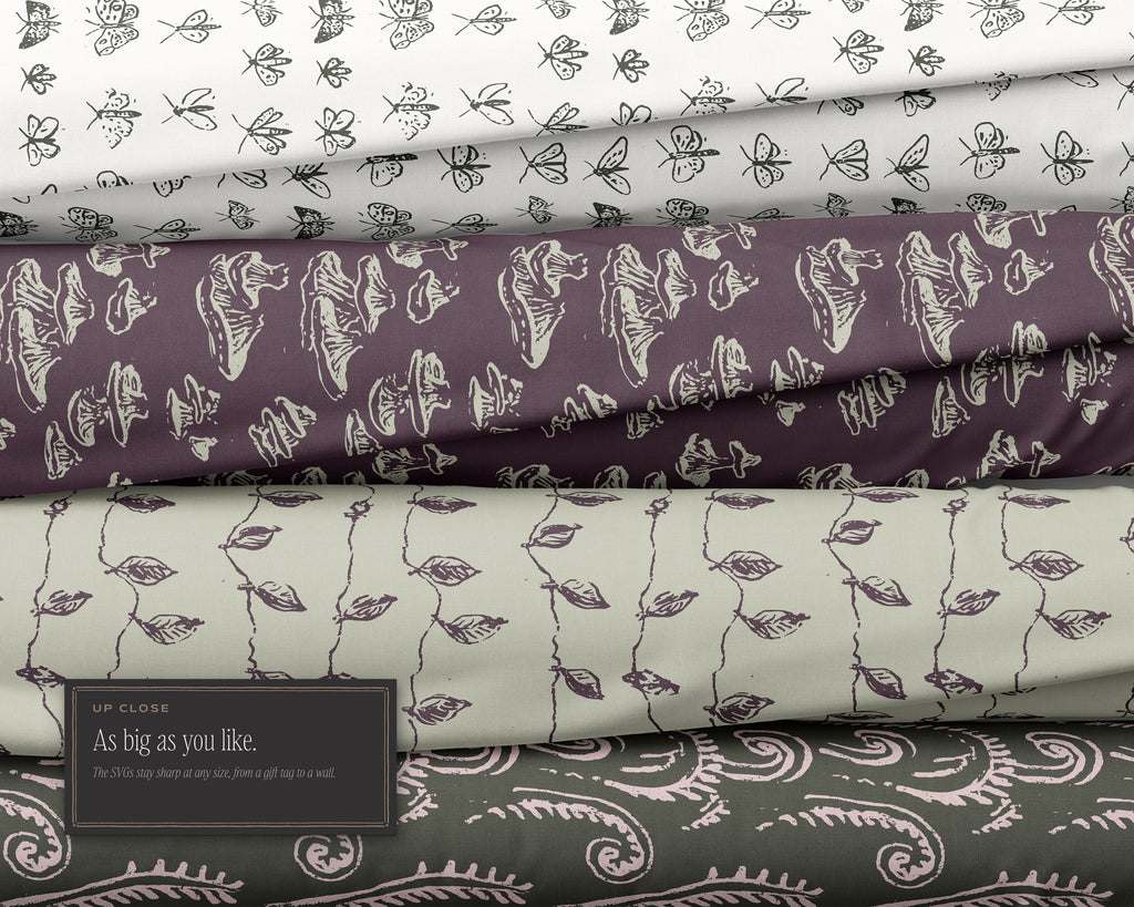 Garden & Woodland Seamless Pattern Bundle, as big as you like