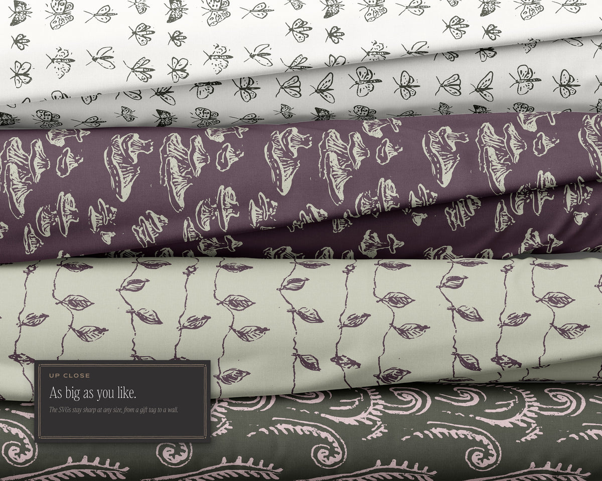 Garden & Woodland Seamless Pattern Bundle, as big as you like