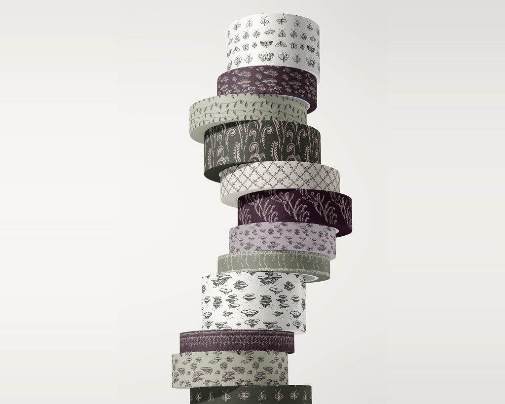 Garden & Woodland Seamless Pattern Bundle, packaging tape