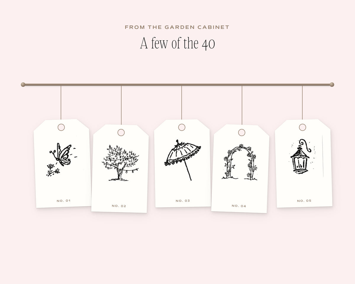 Garden Party Doodle Pack, on the rail