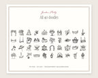 Garden Party Doodle Pack, everything in the set