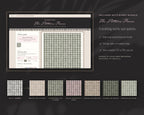 Gingham & Checks Seamless Pattern Bundle, The Pattern Room recoloring tool