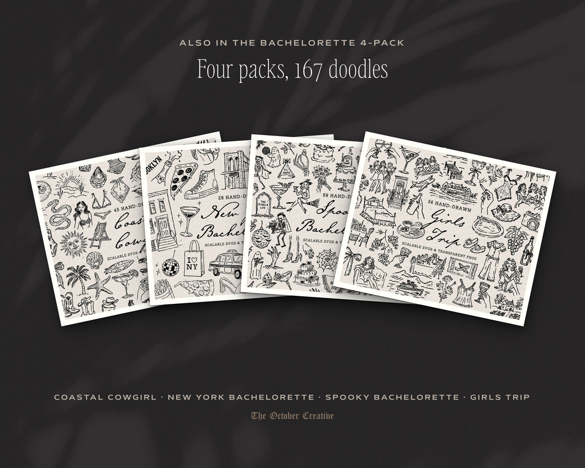 Girls Trip Doodle Pack, also in the bundle