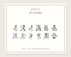 Golf Girlies Doodle Pack, everything in the set