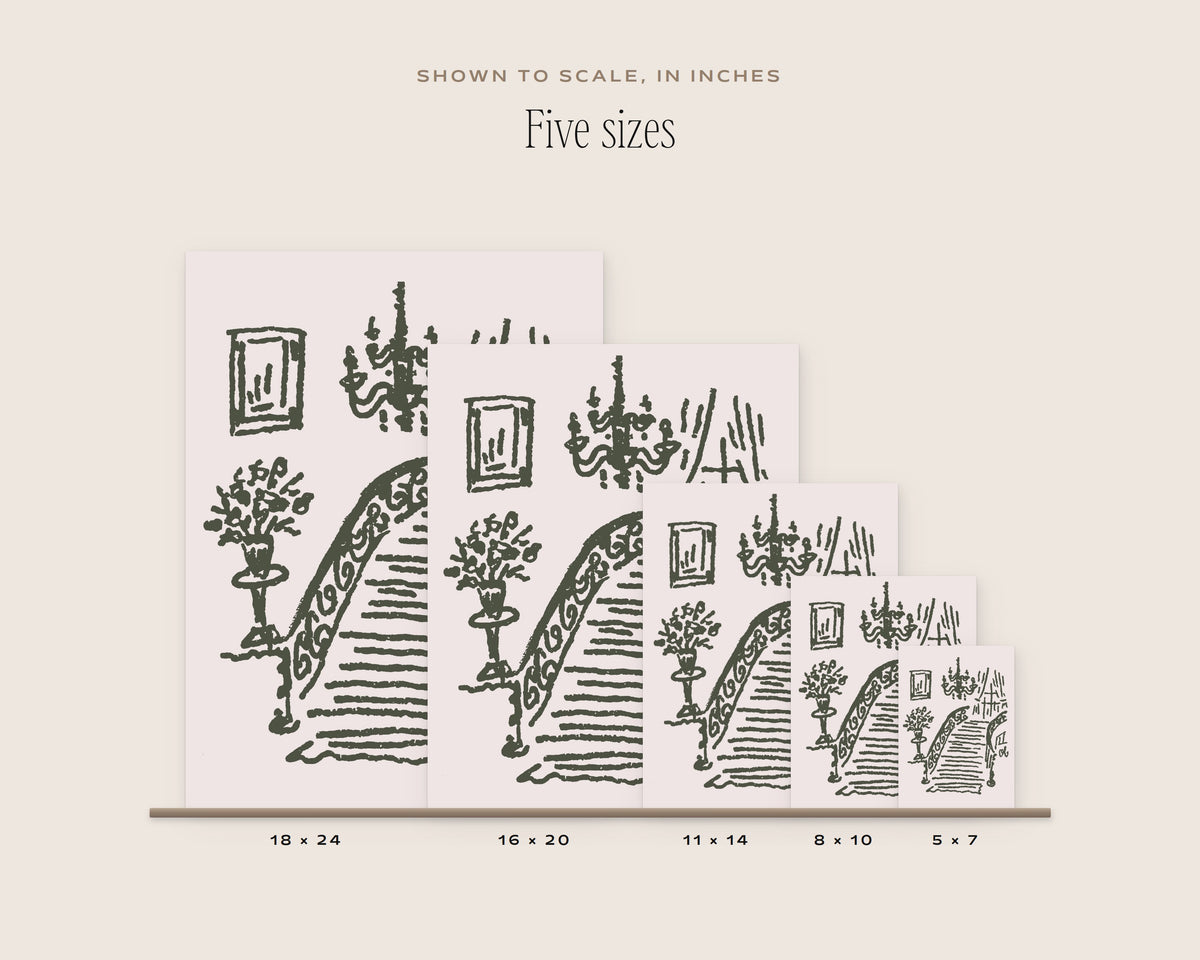 Grand Staircase Art Print, five sizes