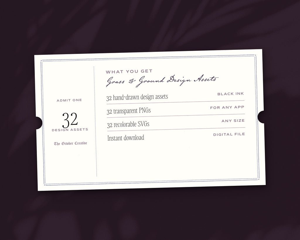 Grass & Ground Design Assets, what you get