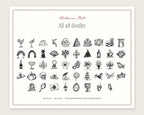 Halloween Ball Doodle Pack, everything in the set