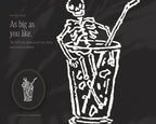 Halloween Cocktails Doodle Pack, up close
