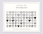 Heart Design Assets, everything in the set
