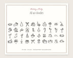 Holiday Party Doodle Pack, everything in the set
