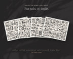 Home Life 4-Pack Doodle Bundle, the four packs inside