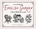 English Garden Doodle Pack, preview 2