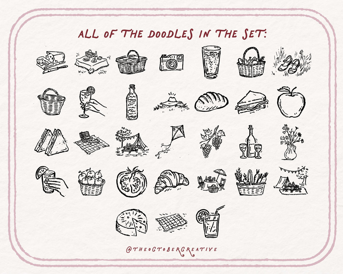 Picnic Doodle Pack, preview 5