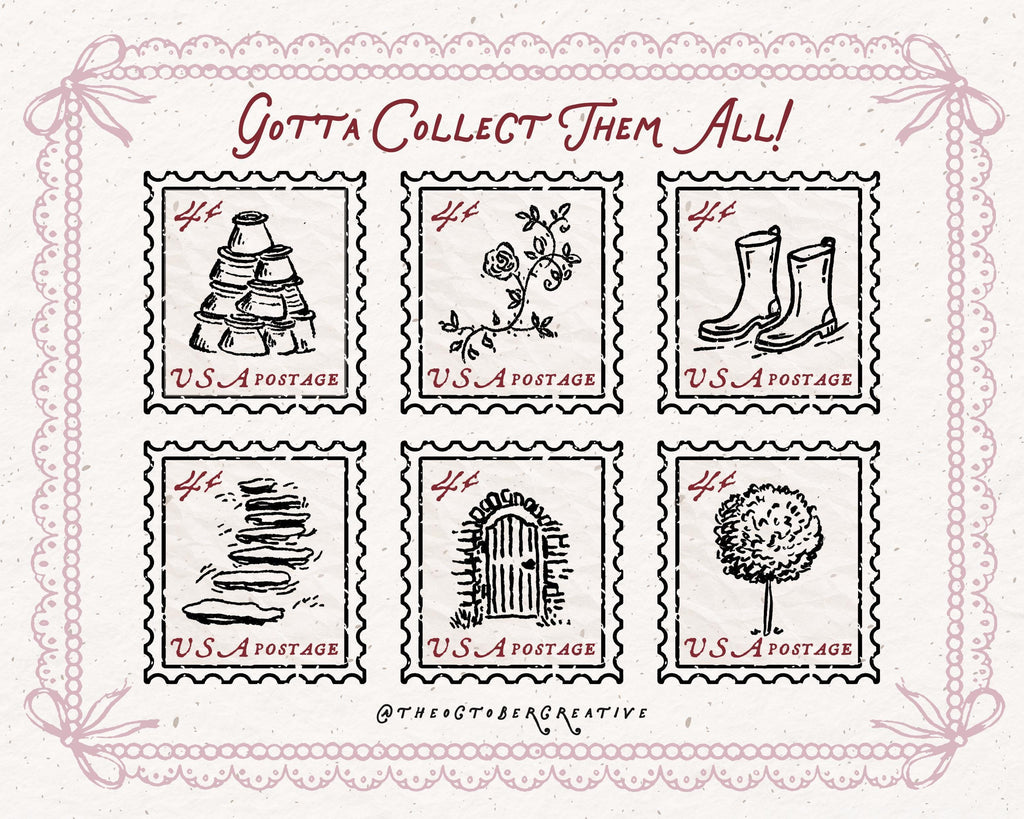 English Garden Doodle Pack, preview 6