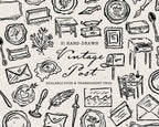 Vintage Post Doodle Pack, preview 1