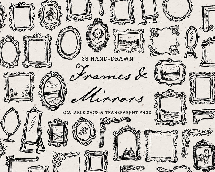 Frames & Mirrors Doodle Pack