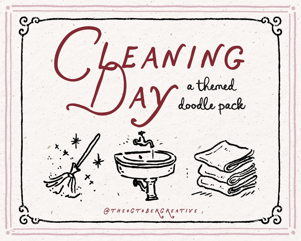 Cleaning Day Doodle Pack, preview 2