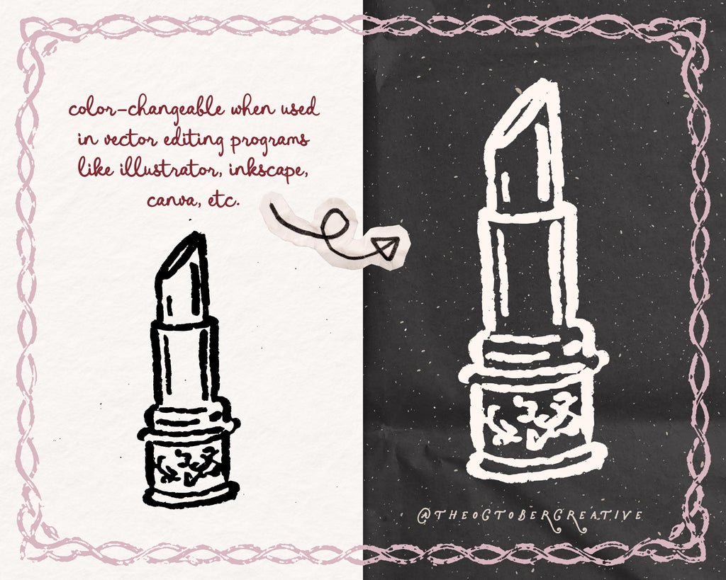 Vintage Vanity Doodle Pack, preview 3
