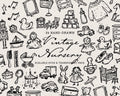 Vintage Nursery Doodle Pack, preview 1