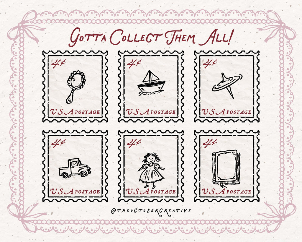 Vintage Nursery Doodle Pack, preview 6
