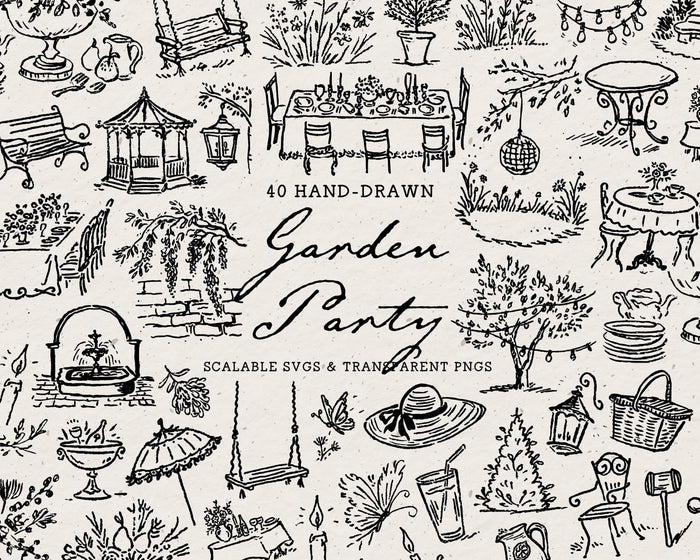 Garden Party Doodle Pack