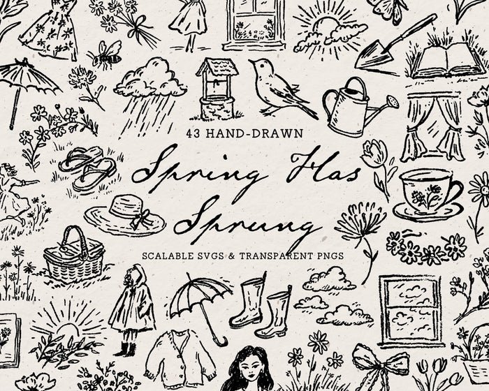 Spring Has Sprung Doodle Pack