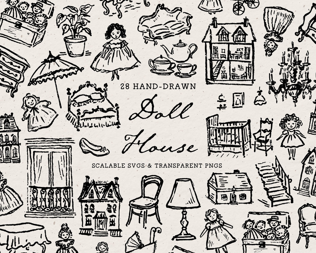 Dollhouse Doodle Pack, preview 1