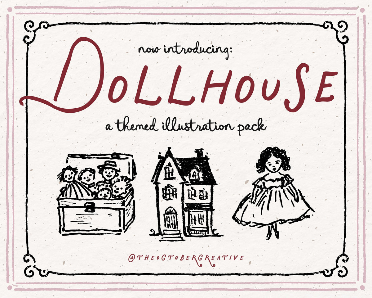 Dollhouse Doodle Pack, preview 2