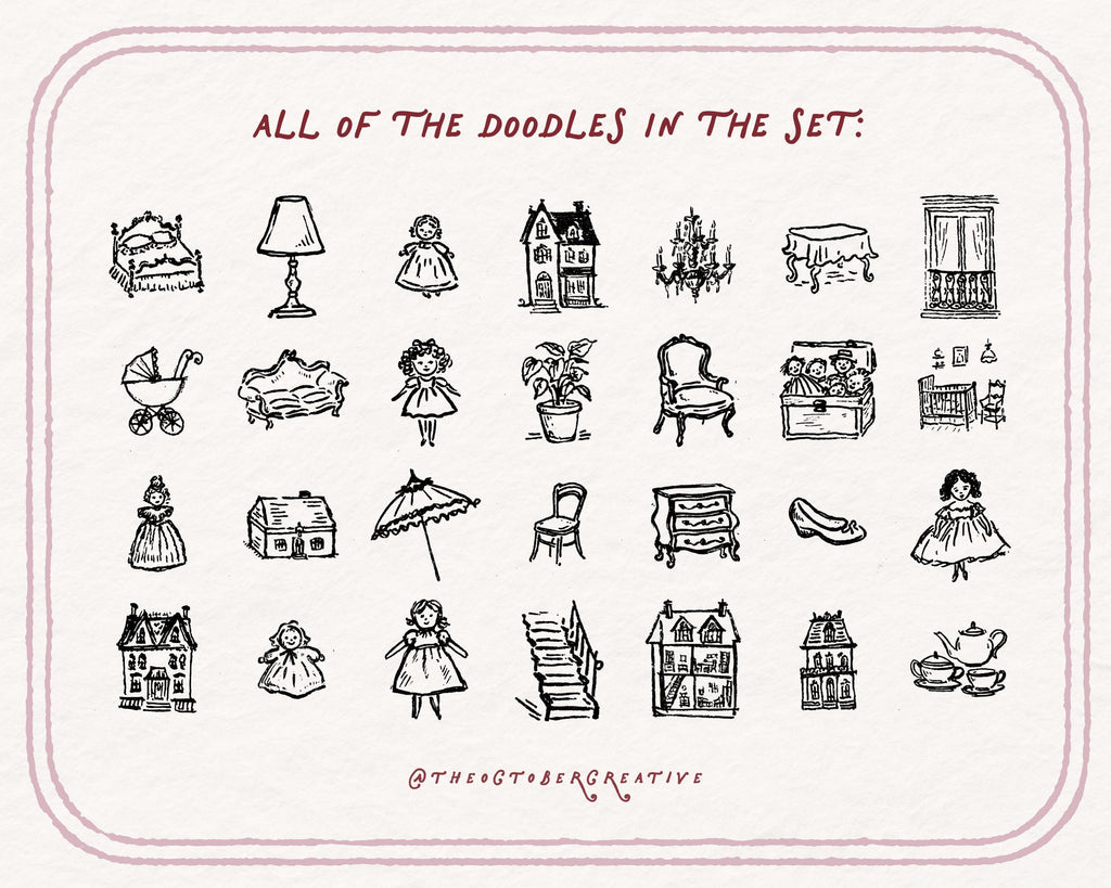 Dollhouse Doodle Pack, preview 5